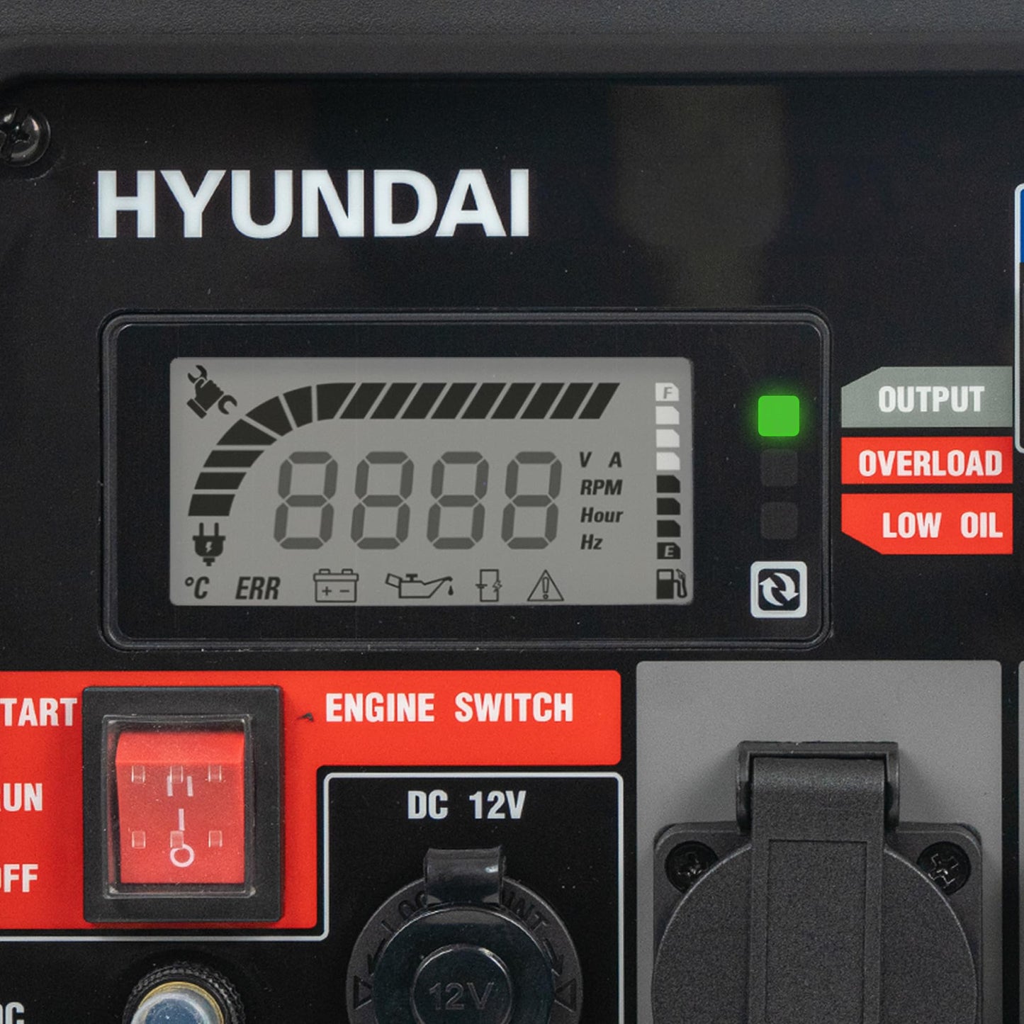 Hyundai 2200W / 2.2kW Petrol Inverter Generator, Pure Sine Wave Output, Lightweight, Quiet Running, 3 Year Warranty